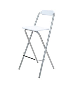 SGABELLO PIEGHEVOLE BELLAHOME BIANCO 48,5X48X97 CM